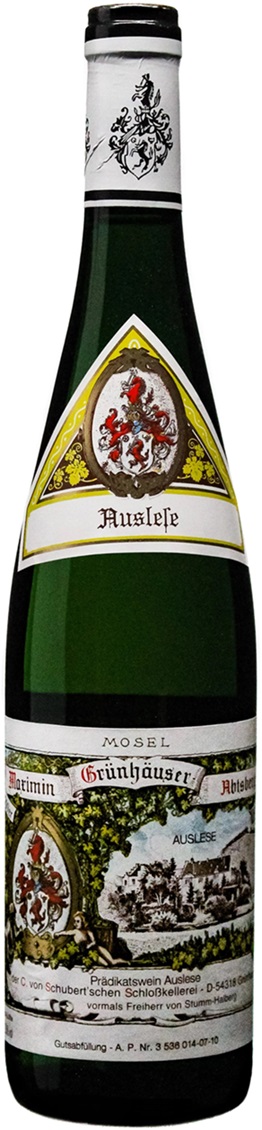 Von Schubert, Maximin Grunhauser Abtsberg Riesling Auslese, Mosel 2018