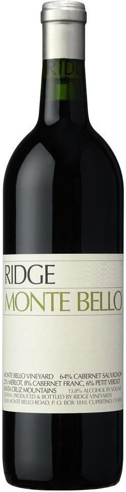 Ridge, California Cabernet Sauvignon Monte Bello, Santa Cruz Mountains 2020
