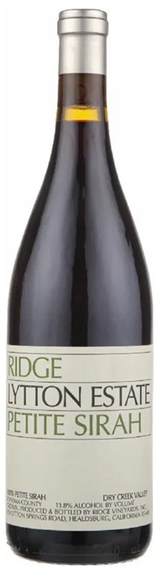 Ridge, Lytton Estate Petite Sirah, Dry Creek Valley 2016