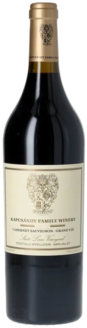 Kapcsandy Family Winery, State Lane Vineyard Grand Vin Cabernet Sauvignon, Yountville 2015