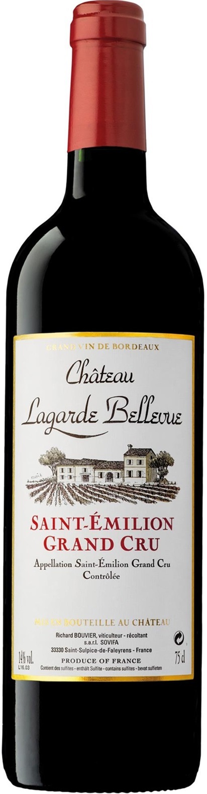 Chateau Lagarde Bellevue, Grand Cru, Saint-Emilion 2005